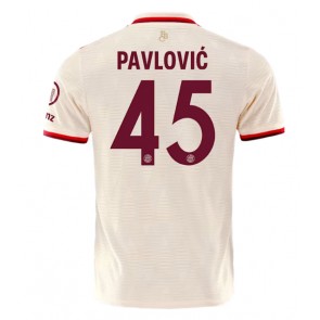 Bayern Munich Aleksandar Pavlovic #45 Tredje trøje 2024-25 Kort ærmer